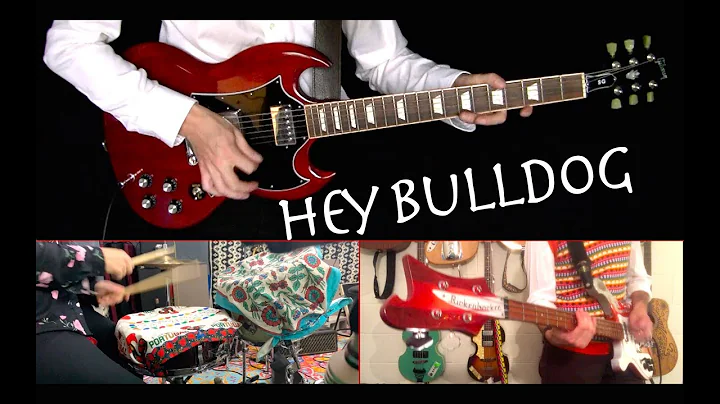 Hey Bulldog - Guitars, Bass, Drums and Piano Cover - Instrumental