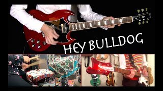 Hey Bulldog - Guitars, Bass, Drums and Piano Cover - Instrumental chords