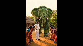 #VillageArt #CreativeMind #VegetableArt #ElephantDesign #DIYProject #RuralCreativity #ViralShorts