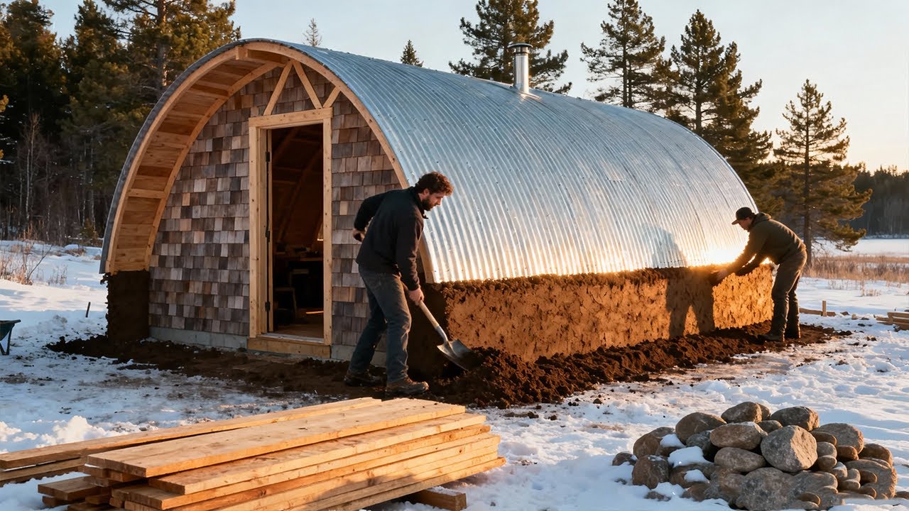 Над его самодельным ангаром смеялись, а потом выяснилось, что в нём на 67°F теплее, чем во всех о...