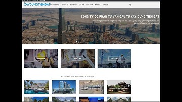 cài đặt mẫu website wordpress giới thiệu công ty xây dựng.