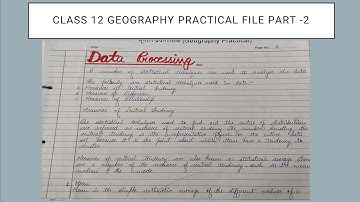 geography class 12 practical file unit-2 (data processing)part-2 #data #youtube #2023 #like