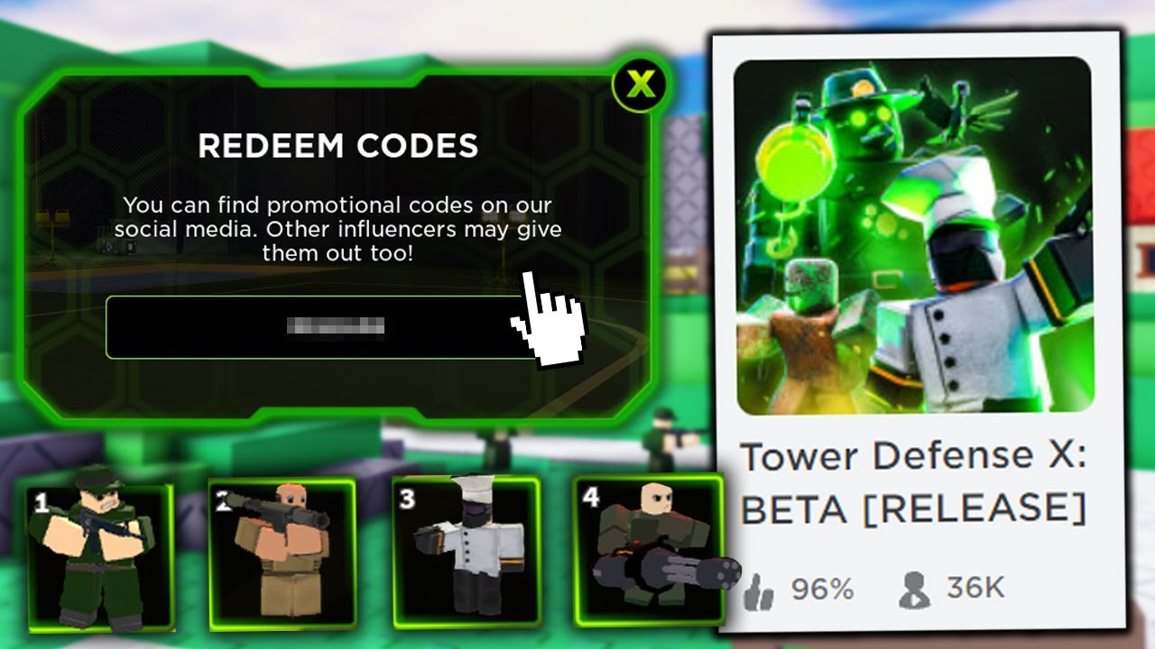 2 NEW EXCLUSIVE CODES!!  Tower Defense X (Coming Soon) Roblox 