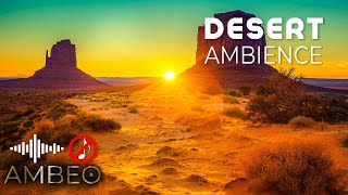 Desert Sounds - Windy Desert Ambience - Wind, Birds, Coyote Sounds - Relaxation sleep