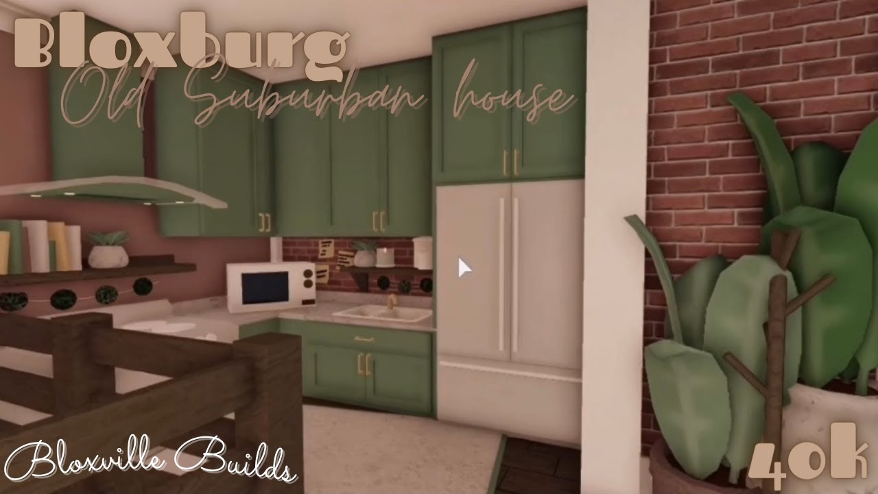 BLOXBURG 40k Old Suburban house Advanced placement and Basements