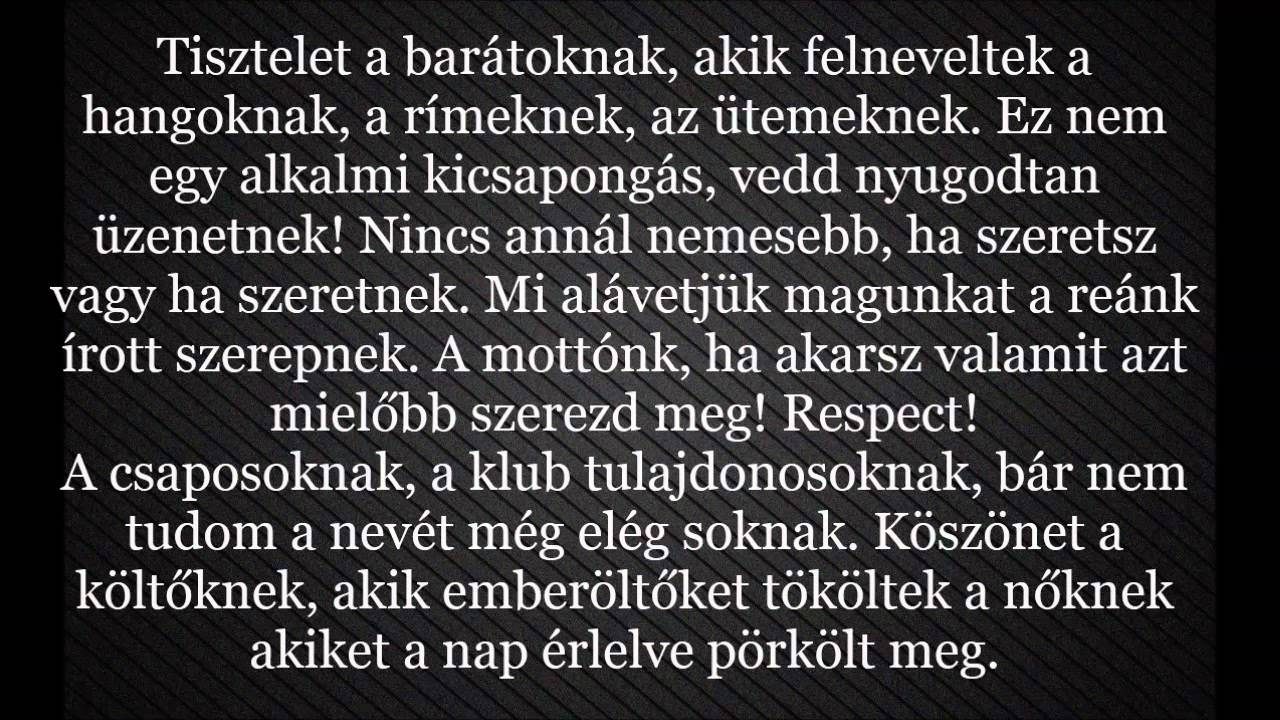 Punnany Massif Tisztelet Dalszoveggel Youtube punnany massif tisztelet