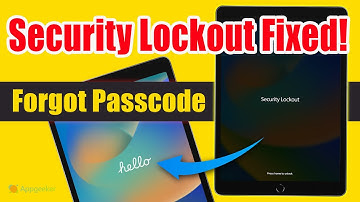 iPad Security Lockout. How to Get out of Locked iPad?| iPad Security Lockout If You Forgot Passcode