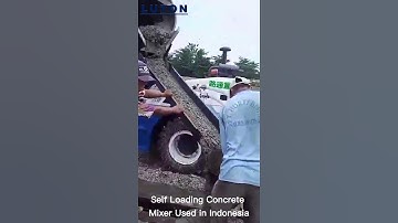 Luton 3.5m3 Self Loading Concrete Mixer in Indonesia