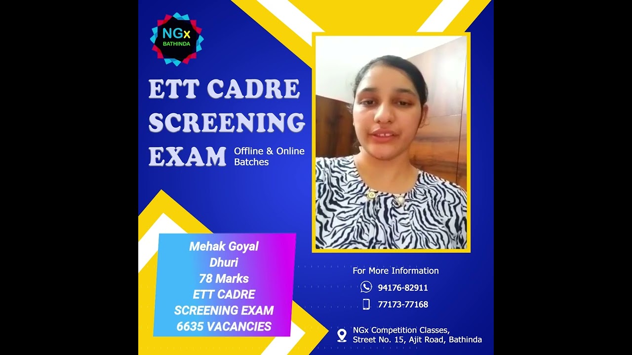 Mehak Goyal - Selected Teacher • ETT 6635