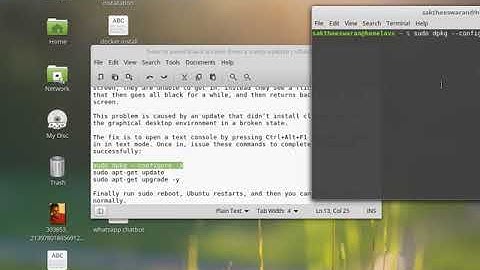 ubantu blackscreen after login  works in every linux