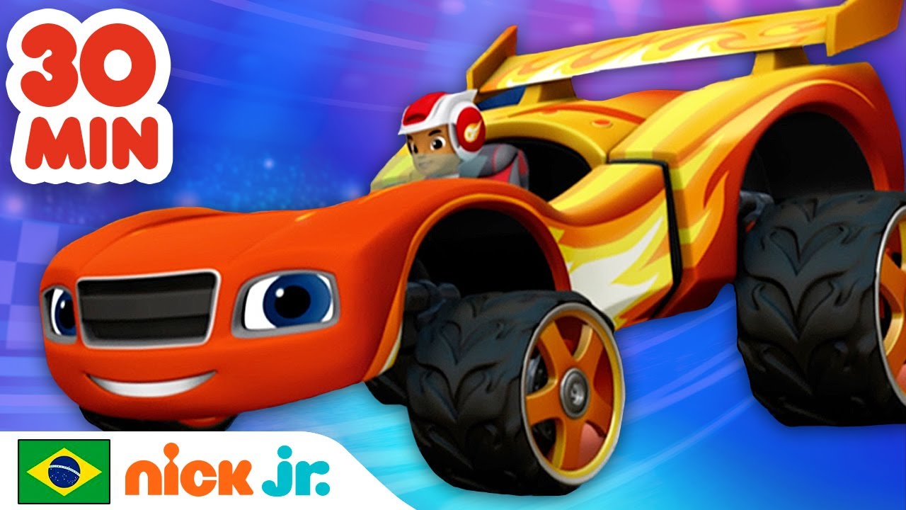 Blaze se tornou um carro de corrida! 🏎🏎🏎 Você acha que ele é tão rápido  quanto Speedrick? Continue assistindo ao episódio no app #Noggin. 📱, By  Noggin BR