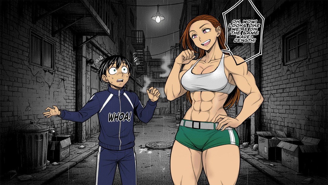 He Found a Muscular Mommy in a Dark Alley, Turns Out She is....