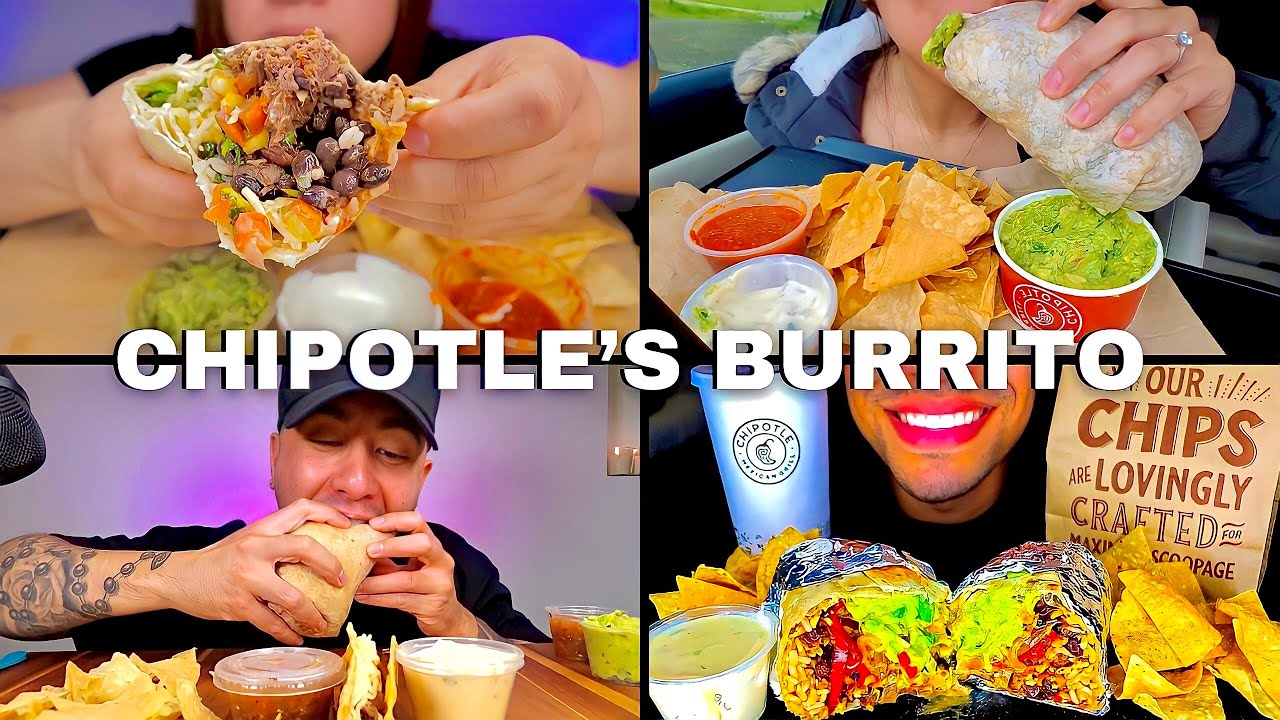 MUKBANGERS and their CHIPOTLE'S BURRITO