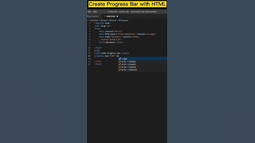Create Progress Bar with HTML || #shorts #youtubeshorts #html