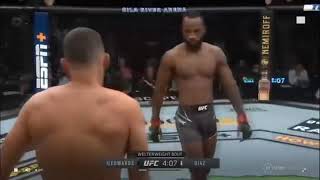 Nate Diaz dances vs Leon Edwards