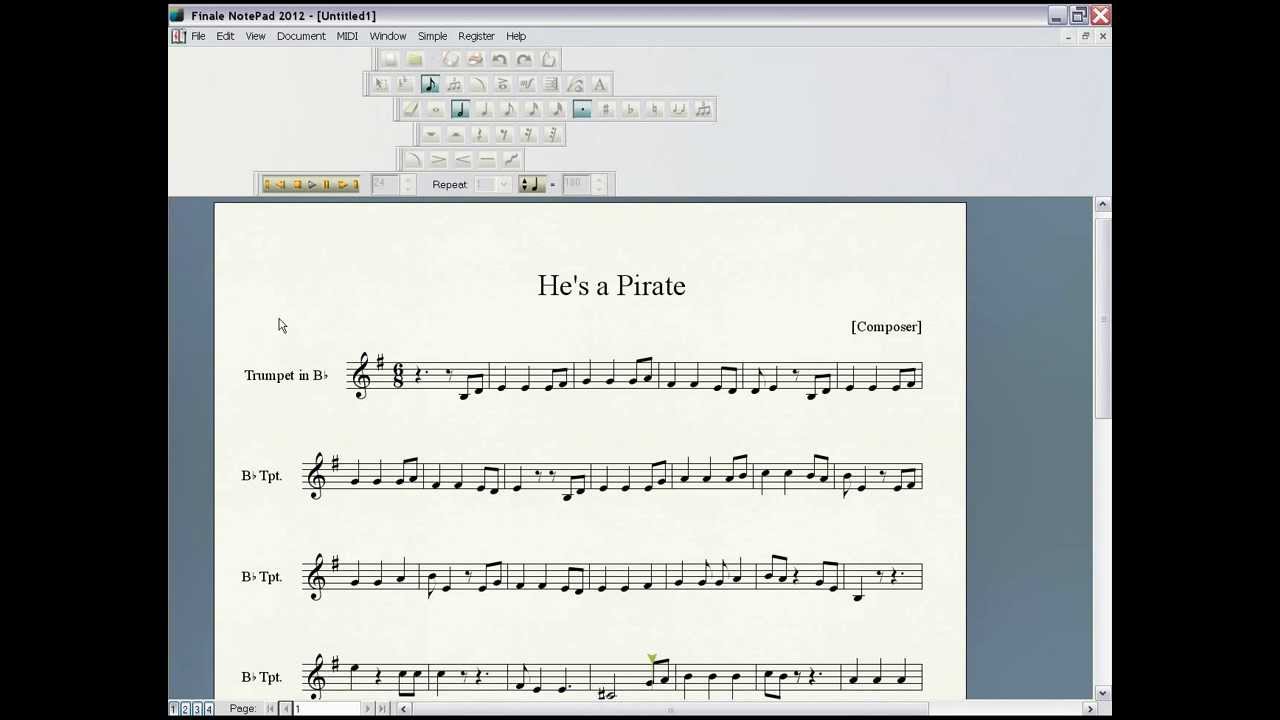 He S A Pirate Trumpet Sheet Music Trumpet Sheet Music Sheet Music Trumpet Music