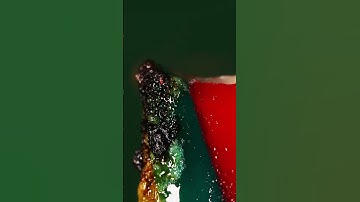 Burning candies with a blowtorch  #satisfying #macro #asmr