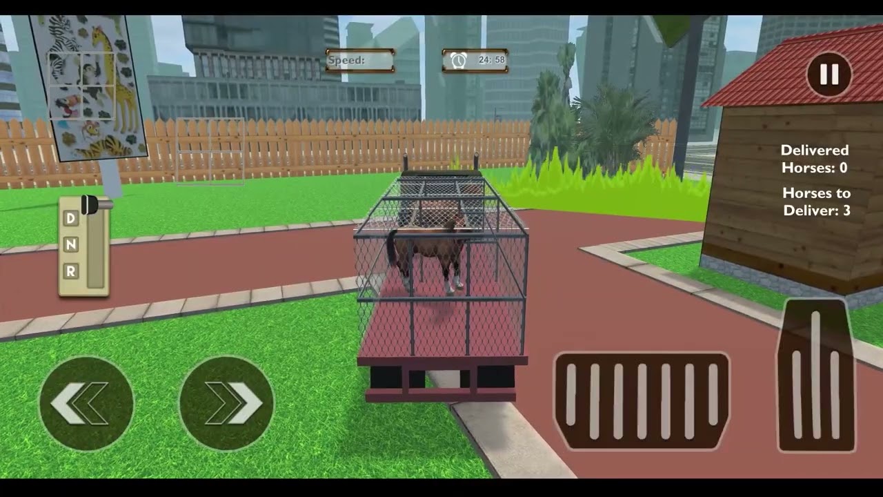 Wild Horse Transport Truck Games - Farm Animal Transporter Truck Simulator - 25 Sec Gameplay