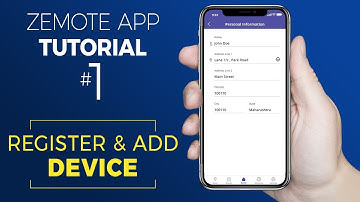Zemote Home Automation App Tutorial - Register and Add a device
