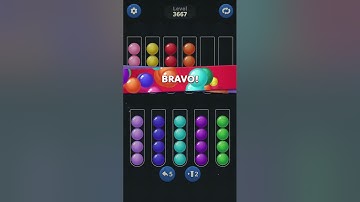 Ball Sort by Infinite Joy: Levels 3666, 3667, 3668