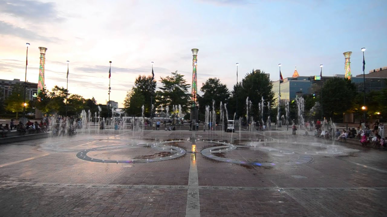 Fountain of Rings, Centennial Olympic Park, Atlanta GA Part I YouTube