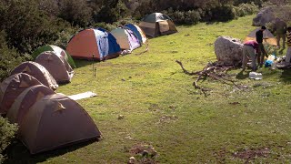 رحلة شتاء وتخييم في الجبل الاخضر . ليبيا. Winter trip and camping in the green mountain.  Libya.