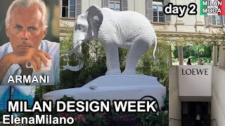 Milan Design Week 2024 Armani, Loewe, elephant in palazzo Serbelloni | day 2 🇮🇹 #italy #milan #mdw