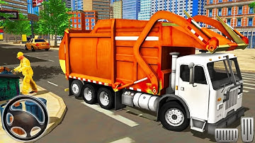 City Cleaner Garbage Truck Driving - Android GamePlay