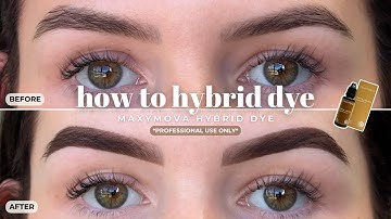 How To Hybrid Brow Dye Tutorial