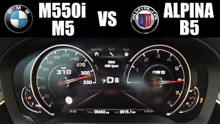 BMW or Alpina?! BMW M550i vs BMW M5 vs Alpina B5 BiTurbo (0-300 km/h)