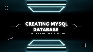 PHP and MYSQL Database Tutorial For Beginners | Creating your first MySQL database