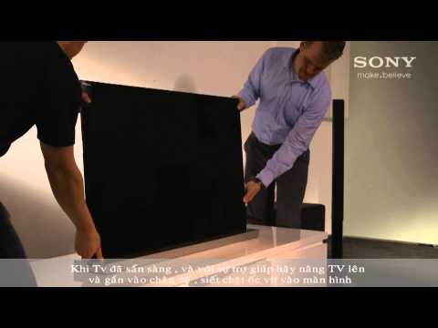 Video Lắp đặt chân đế TV SONY BRAVIA - youtube