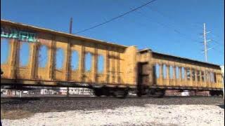 UP 8147,UP 4118 lead a southbound manifest train Vinita Oklahoma.