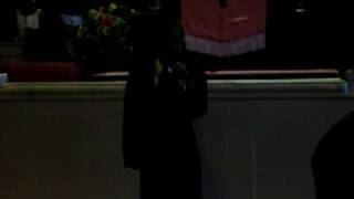 Q.T. singing at a Christmas Program 12/23/2007