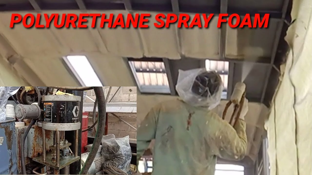 POLYURETHANE SPRAY FOAM (PU FOAM) for the unit MEDIUM BUS - YouTube