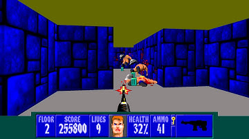 Wolfenstein 3D TC for ZDoom - E2L2 - All Secrets - I Am a Death Incarnate