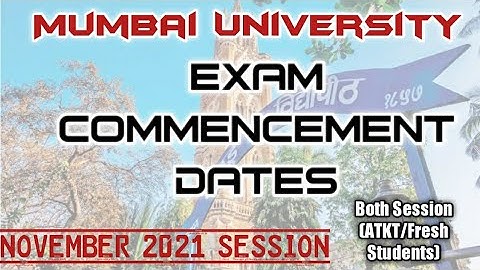 IDOL Exam Commencement Dates | November 2021 | Mumbai University | Ashish Sir