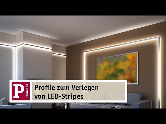 LED-Strip Alu-Profil Halter für indirekte Beleuchtung DIY