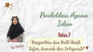 PAI KELAS 7: JUJUR, AMANAH DAN ISTIQOMAH