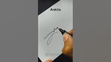 Ankita name signature style #signoartist #signature