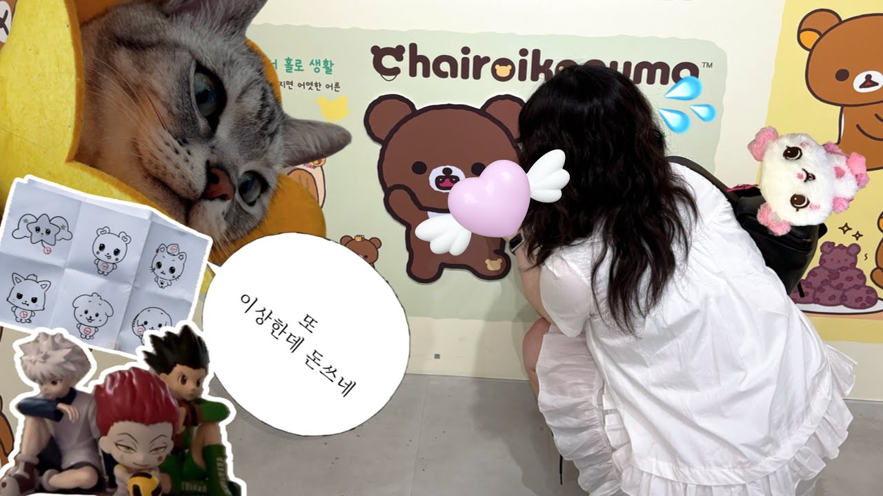 VLOG I 돈 벌고 그대로 남자에게 쓰는 브이로그 (홍대 가챠깡, 위시돌 팡이, 고양이랑 앨범깡)