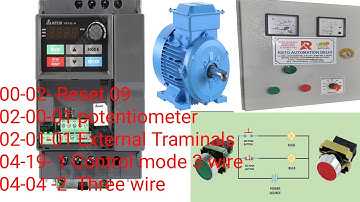 Delta VFD EL -W Complete wiring and parameters settings in hindi Delta VFD El .E series  DELTA M