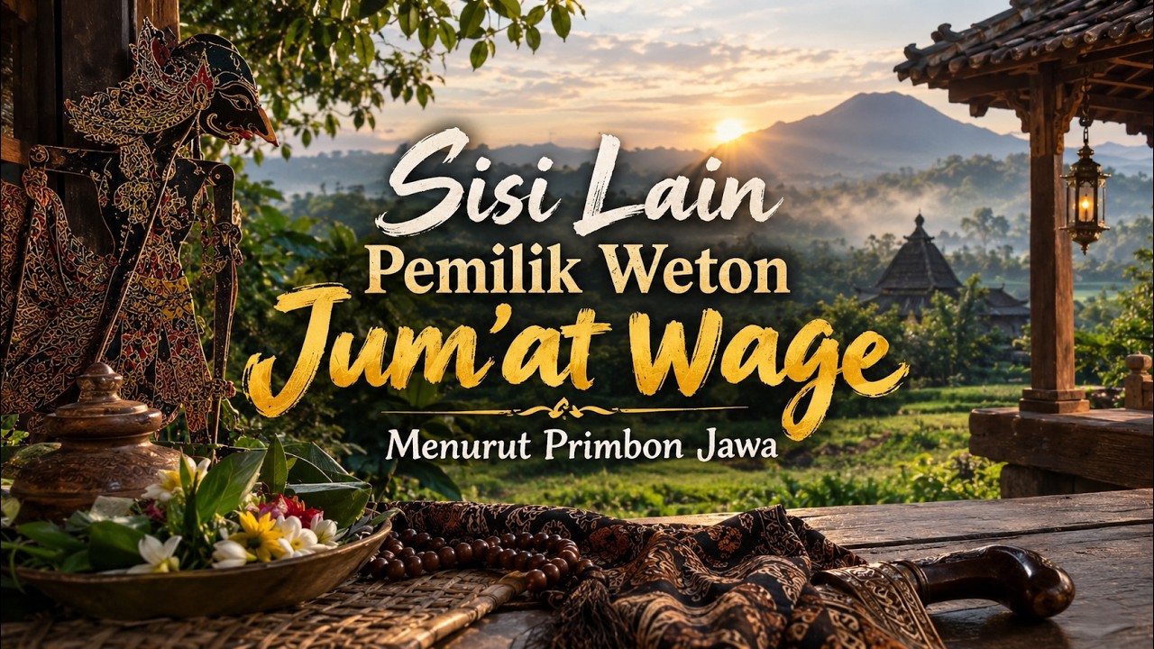 SISI LAIN PEMILIK WETON JUM’AT WAGE MENURUT PRIMBON JAWA — Transcript