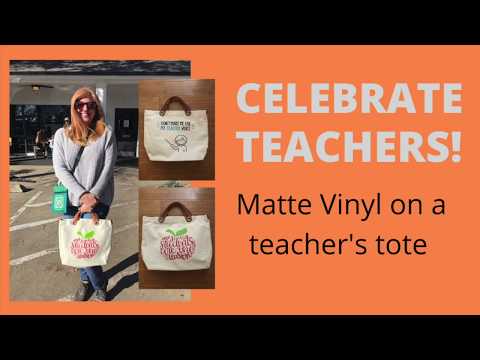 DIY Teacher Bags - Back to School Gift with Cricut - Over The Big Moon