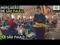 Walking in São Paulo Municipal Market 🇧🇷 | São Paulo, Brazil |【4K】2021