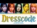 LE SSERAFIM Dresscode (Prod. imase) Lyrics (Color Coded Lyrics)