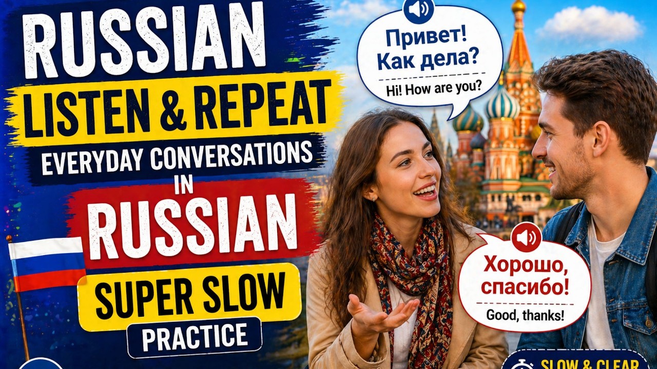 Talking Russian Listen & Repeat: Everyday Conversations in Russian (Super Slow Practice ...