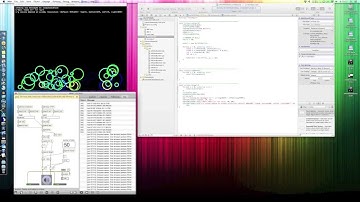 OpenFrameworks - Bouncing balls to OSC - test 1