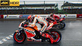 MotoGP 23 - Race at Indonesia GP 100% AI MotoGP Race Gameplay (4K/60FPS)