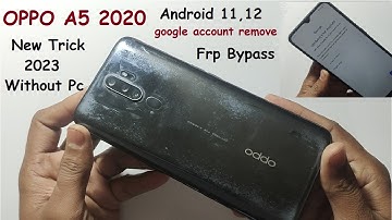 OPPO A5 2020 (CPH1933) Android 11 FRP Bypass | Google Account Remove 100% Working | New Trick 2023